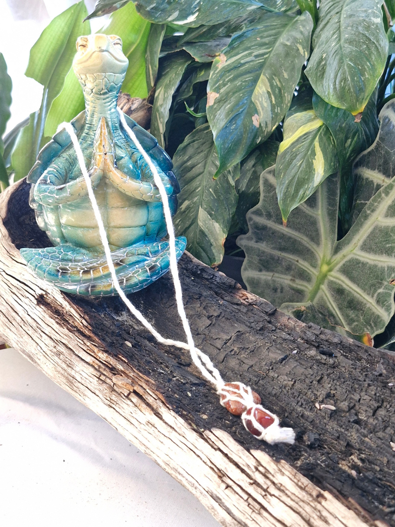 Handcrafted Red Agate Necklace
