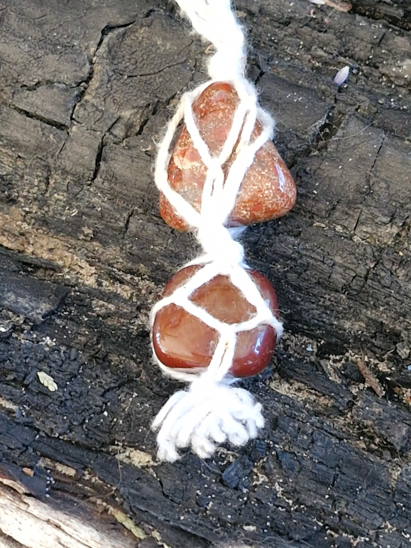 Handcrafted Red Agate Necklace