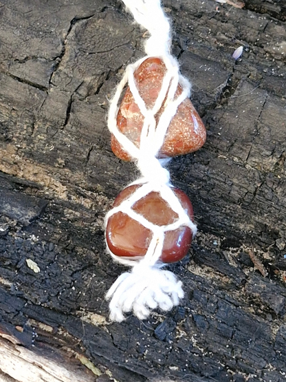 Handcrafted Red Agate Necklace